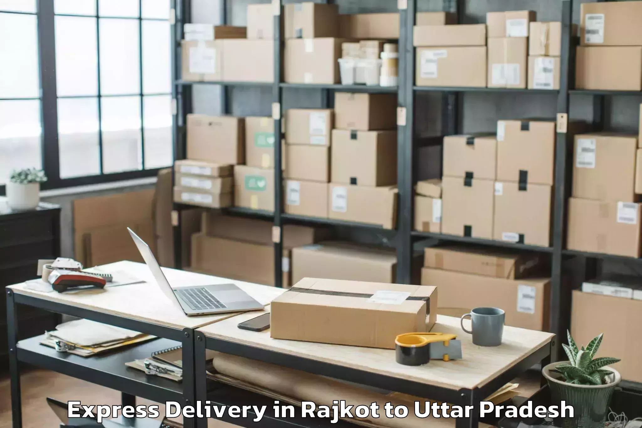 Professional Rajkot to Daurala Express Delivery